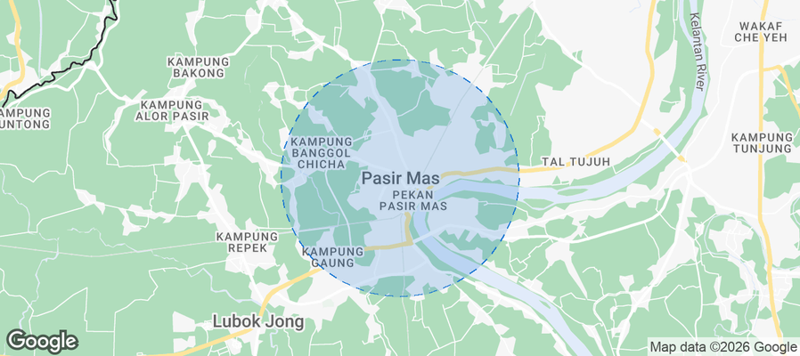 Pasir Mas Airbnb map